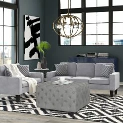 Promo 🌟 Adeco Linen Fabric Standard Ottoman Bench Square Cube Foot Rest Stool Off White 😀 -Adeco Shop Adeco Linen Fabric Standard Ottoman Bench Square Cube Foot Rest Stool 10