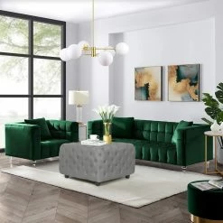 Promo 🌟 Adeco Linen Fabric Standard Ottoman Bench Square Cube Foot Rest Stool Off White 😀 -Adeco Shop Adeco Linen Fabric Standard Ottoman Bench Square Cube Foot Rest Stool 12