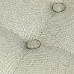 Promo 🌟 Adeco Linen Fabric Standard Ottoman Bench Square Cube Foot Rest Stool Off White 😀 -Adeco Shop Adeco Linen Fabric Standard Ottoman Bench Square Cube Foot Rest Stool 5