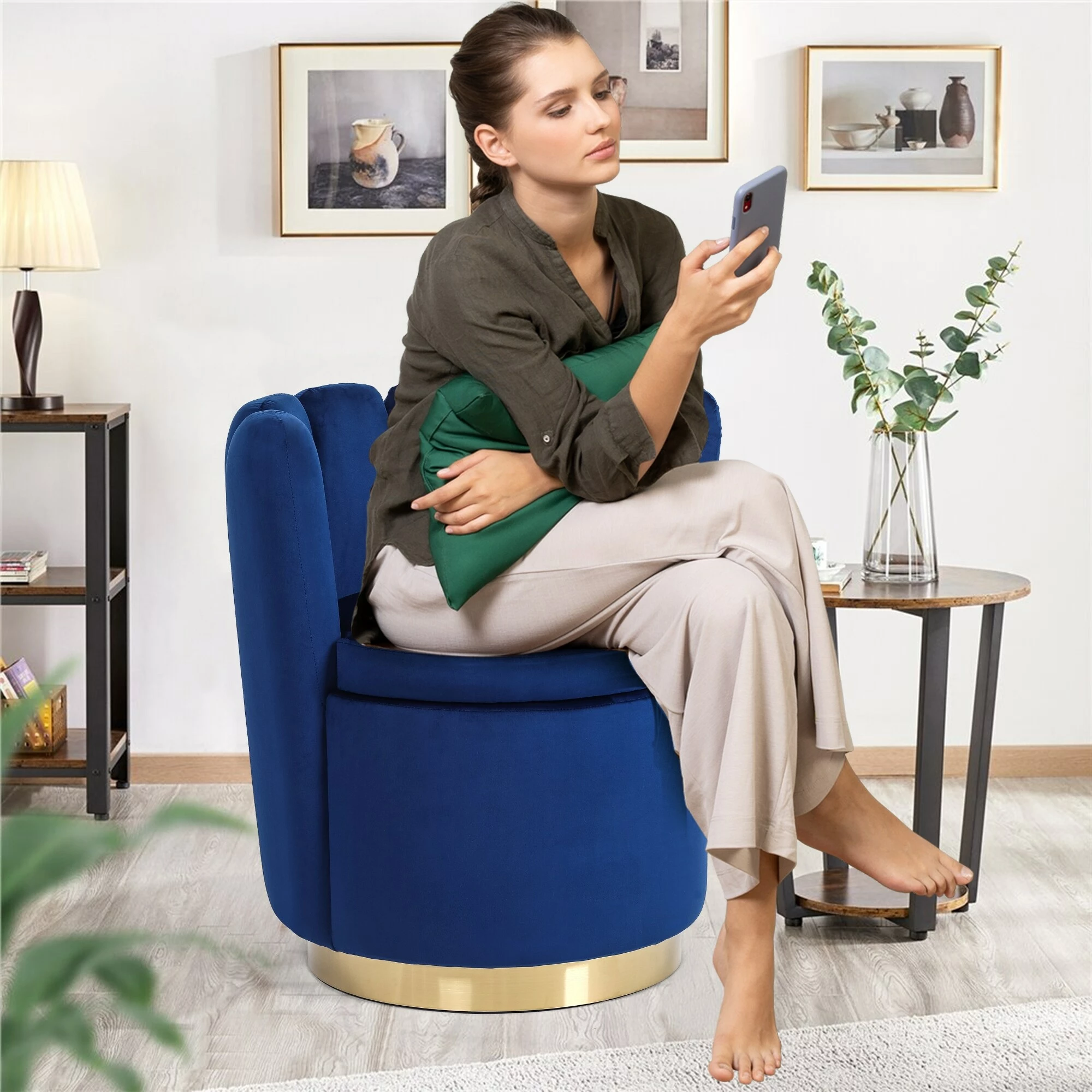 Buy ๐ฏ Adeco Living Room Chair With Storage Accent Chair With Removable Lid - 24.8โ L X 23.23โ W X 26.77โ H Green ๐ 12 Buy ๐ฏ Adeco Living Room Chair With Storage Accent Chair With Removable Lid - 24.8โ L X 23.23โ W X 26.77โ H Green ๐ - Image 10