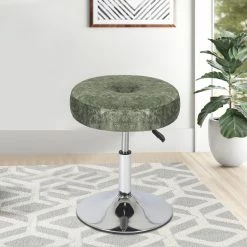 Best deal ๐ฅฐ Adeco Makeup Vanity Stool Chair Round Ottoman Tufted 360ยฐ Swivel Adjustable - 16.1"x16.1"23.2" Blue-fabric ๐ 27 Best deal ๐ฅฐ Adeco Makeup Vanity Stool Chair Round Ottoman Tufted 360ยฐ Swivel Adjustable - 16.1"x16.1"23.2" Blue-fabric ๐ -Adeco Shop Adeco Makeup Vanity Stool Chair Round Ottoman Tufted 360C2B0 Swivel Adjustable 10