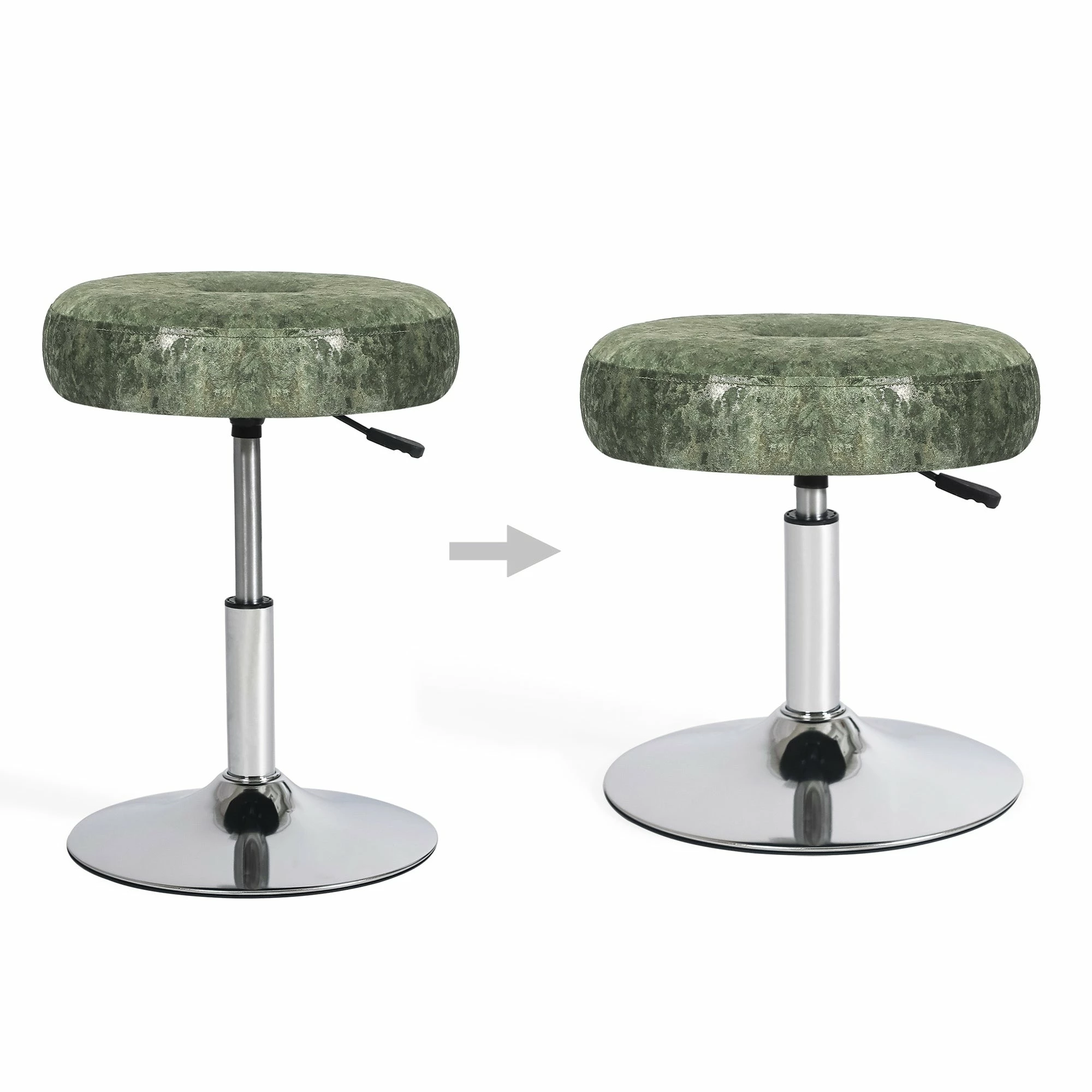 Best deal ๐ฅฐ Adeco Makeup Vanity Stool Chair Round Ottoman Tufted 360ยฐ Swivel Adjustable - 16.1"x16.1"23.2" Blue-fabric ๐ 16 Best deal ๐ฅฐ Adeco Makeup Vanity Stool Chair Round Ottoman Tufted 360ยฐ Swivel Adjustable - 16.1"x16.1"23.2" Blue-fabric ๐ - Image 14