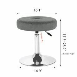 Best deal ๐ฅฐ Adeco Makeup Vanity Stool Chair Round Ottoman Tufted 360ยฐ Swivel Adjustable - 16.1"x16.1"23.2" Blue-fabric ๐ 22 Best deal ๐ฅฐ Adeco Makeup Vanity Stool Chair Round Ottoman Tufted 360ยฐ Swivel Adjustable - 16.1"x16.1"23.2" Blue-fabric ๐ -Adeco Shop Adeco Makeup Vanity Stool Chair Round Ottoman Tufted 360C2B0 Swivel Adjustable 5