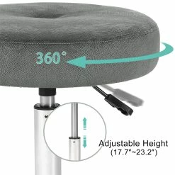Best deal ๐ฅฐ Adeco Makeup Vanity Stool Chair Round Ottoman Tufted 360ยฐ Swivel Adjustable - 16.1"x16.1"23.2" Blue-fabric ๐ 24 Best deal ๐ฅฐ Adeco Makeup Vanity Stool Chair Round Ottoman Tufted 360ยฐ Swivel Adjustable - 16.1"x16.1"23.2" Blue-fabric ๐ -Adeco Shop Adeco Makeup Vanity Stool Chair Round Ottoman Tufted 360C2B0 Swivel Adjustable 7