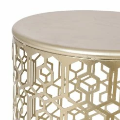 Coupon ❤️ Adeco Metal Accent Nesting Tables Set Of 2 Round End Side Coffee Table 💯 -Adeco Shop Adeco Metal Accent Nesting Tables Set of 2 Round End Side Coffee Table 6