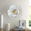 New ✨ Adeco Metal Flower Wall Decor 3D Luxurious Wall Sculpture 🛒 -Adeco Shop Adeco Metal Flower Wall Decor 3D Luxurious Wall Sculpture