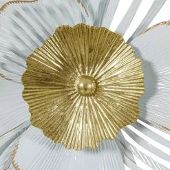 New ✨ Adeco Metal Flower Wall Decor 3D Luxurious Wall Sculpture 🛒 -Adeco Shop Adeco Metal Flower Wall Decor 3D Luxurious Wall Sculpture 4