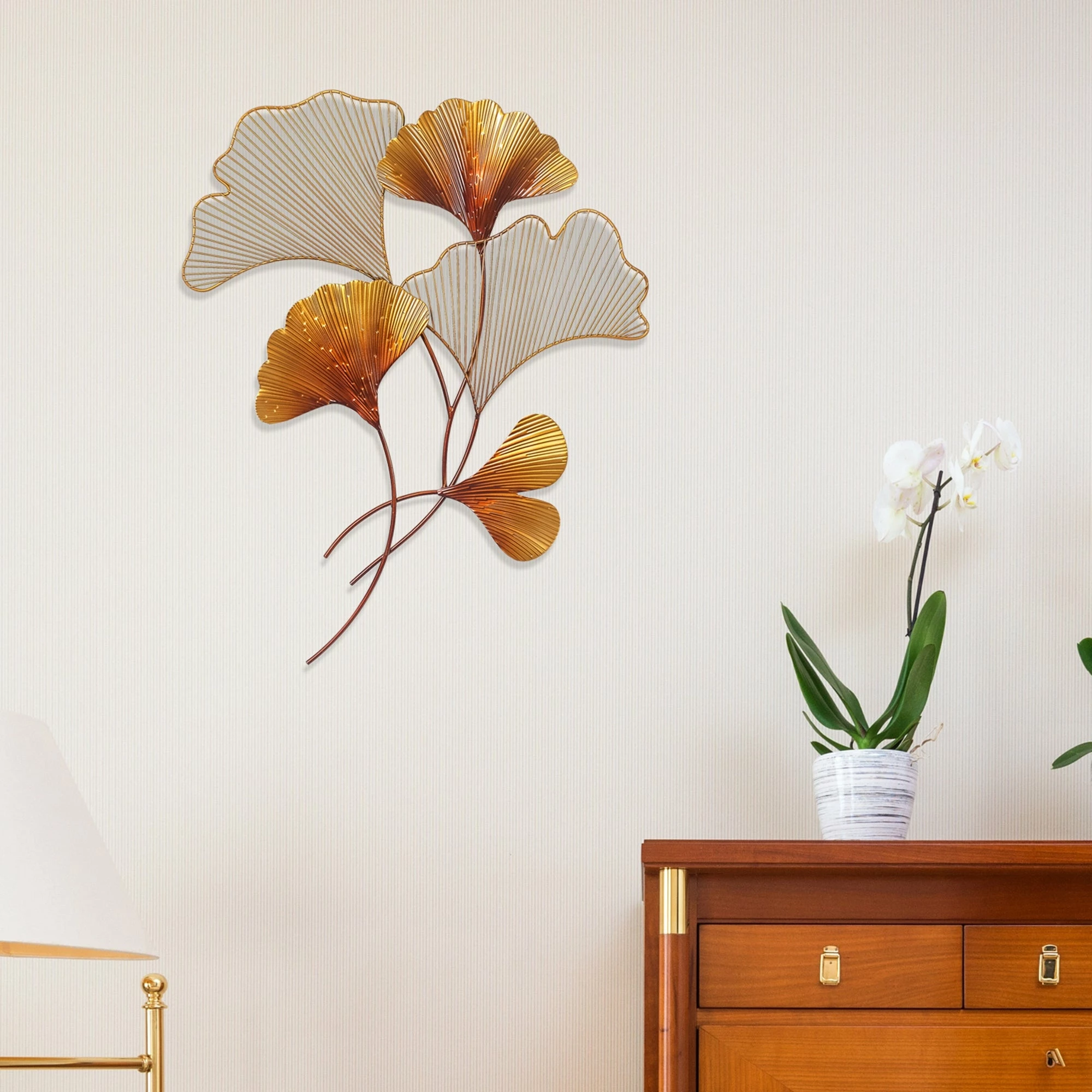 Hot Sale โ๏ธ Adeco Metal Ginkgo Leaves Wall Art Decor ๐คฉ 4 Hot Sale โ๏ธ Adeco Metal Ginkgo Leaves Wall Art Decor ๐คฉ - Image 2