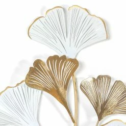 Cheap 😍 Adeco Metal Ginkgo Leaves Wall Decor Wall Hanging Art Sculpture 🤩 -Adeco Shop Adeco Metal Ginkgo Leaves Wall Decor Wall Hanging Art Sculpture 4