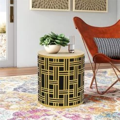Top 10 😍 Adeco Metal Round End Table - 15.75"D X 15.75"W X 16.93"H 👍