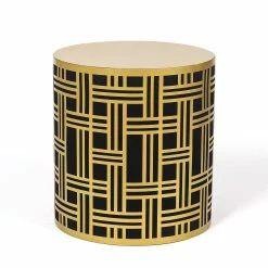 Top 10 😍 Adeco Metal Round End Table - 15.75"D X 15.75"W X 16.93"H 👍 -Adeco Shop Adeco Metal Round Coffee Table2C Side Table End Table Multifunctional Use is covered with a layer of black velvet 5