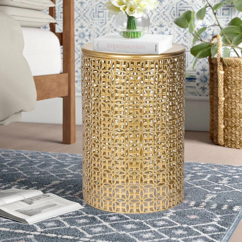 Budget 🎁 Adeco Metal Set Of 2 Round End Tables Nightstands Coffee Side Tables 🔔 4 Budget 🎁 Adeco Metal Set Of 2 Round End Tables Nightstands Coffee Side Tables 🔔 - Image 2