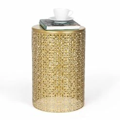 Budget 🎁 Adeco Metal Set Of 2 Round End Tables Nightstands Coffee Side Tables 🔔 21 Budget 🎁 Adeco Metal Set Of 2 Round End Tables Nightstands Coffee Side Tables 🔔 -Adeco Shop Adeco Metal Set of 2 Round End Tables Nightstands Coffee Side Tables 9
