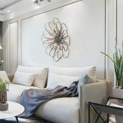 Cheapest 😍 Adeco Metal Wall Art Gold Iron Multiple Layer Home Decor Sculpture 🧨 -Adeco Shop Adeco Metal Wall Art Gold Iron Multiple Layer Home Decor Sculpture 3