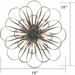 Cheapest 😍 Adeco Metal Wall Art Gold Iron Multiple Layer Home Decor Sculpture 🧨 -Adeco Shop Adeco Metal Wall Art Gold Iron Multiple Layer Home Decor Sculpture 4