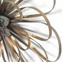 Cheapest 😍 Adeco Metal Wall Art Gold Iron Multiple Layer Home Decor Sculpture 🧨 -Adeco Shop Adeco Metal Wall Art Gold Iron Multiple Layer Home Decor Sculpture 7