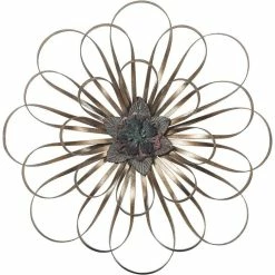 Cheapest 😍 Adeco Metal Wall Art Gold Iron Multiple Layer Home Decor Sculpture 🧨 -Adeco Shop Adeco Metal Wall Art Gold Iron Multiple Layer Home Decor Sculpture 8