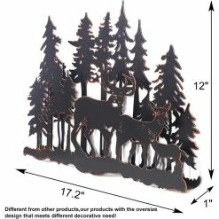 Outlet ✔️ Adeco Metal Wall Decor Black Metal Art Panel Tree Shape Sculptures 🔔 -Adeco Shop Adeco Metal Wall Decor Black Metal Art Panel Tree Shape Sculptures 2