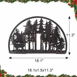 Promo 👍 Adeco Metal Wall Decor Black Metal Wall Art Panel Sculptures 🧨 -Adeco Shop Adeco Metal Wall Decor Black Metal Wall Art Panel Sculptures 2