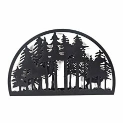 Promo 👍 Adeco Metal Wall Decor Black Metal Wall Art Panel Sculptures 🧨 -Adeco Shop Adeco Metal Wall Decor Black Metal Wall Art Panel Sculptures 3
