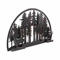 Promo 👍 Adeco Metal Wall Decor Black Metal Wall Art Panel Sculptures 🧨 -Adeco Shop Adeco Metal Wall Decor Black Metal Wall Art Panel Sculptures 4