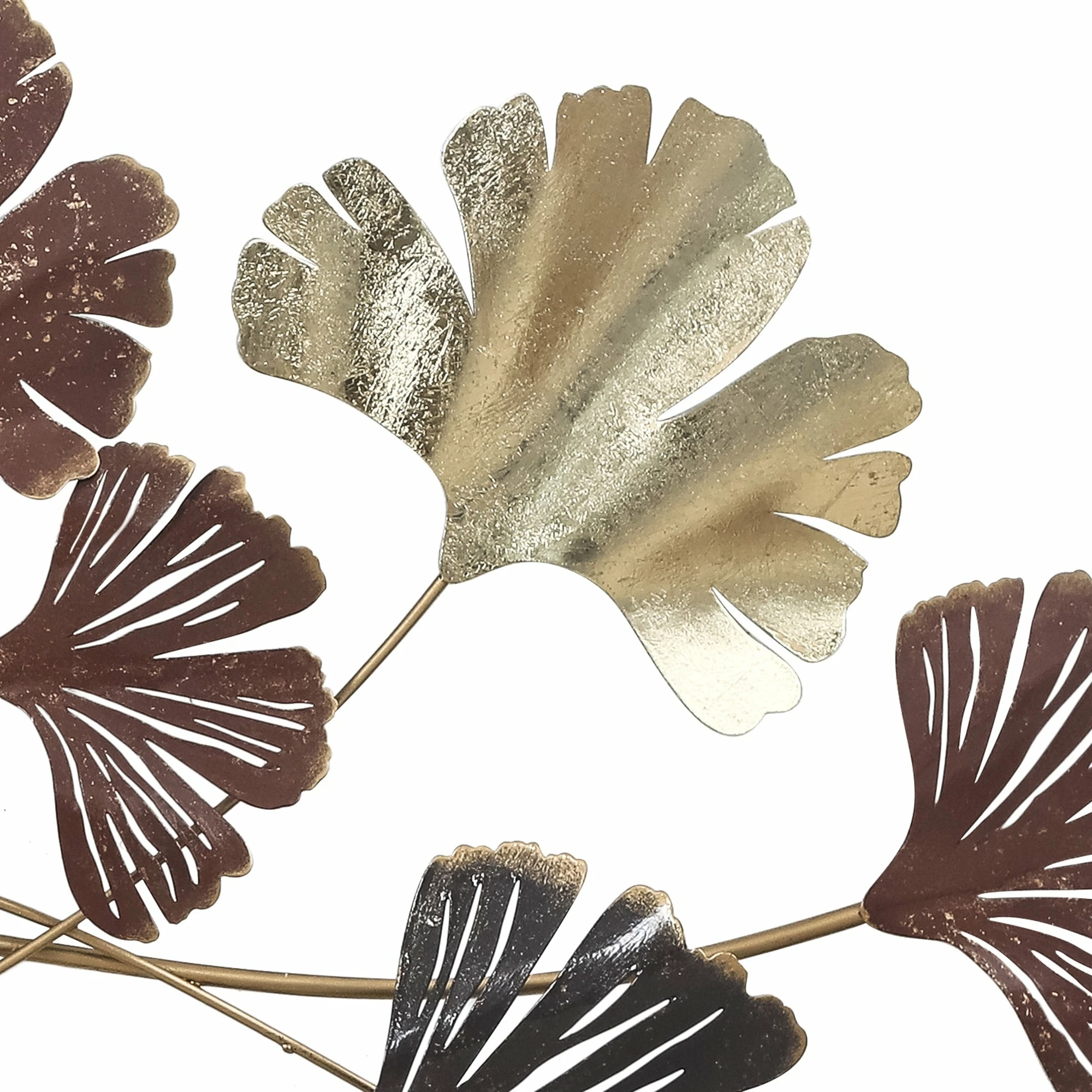 Outlet π Adeco Metal Wall Decor Gold Ginkgo Leaves Wall Sculpture π 7 Outlet π Adeco Metal Wall Decor Gold Ginkgo Leaves Wall Sculpture π - Image 5