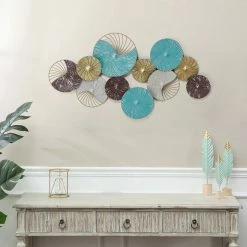 Discount ๐ Adeco Metal Wall Decor Large Abstract Lotus Leaf Wall Sculpture ๐