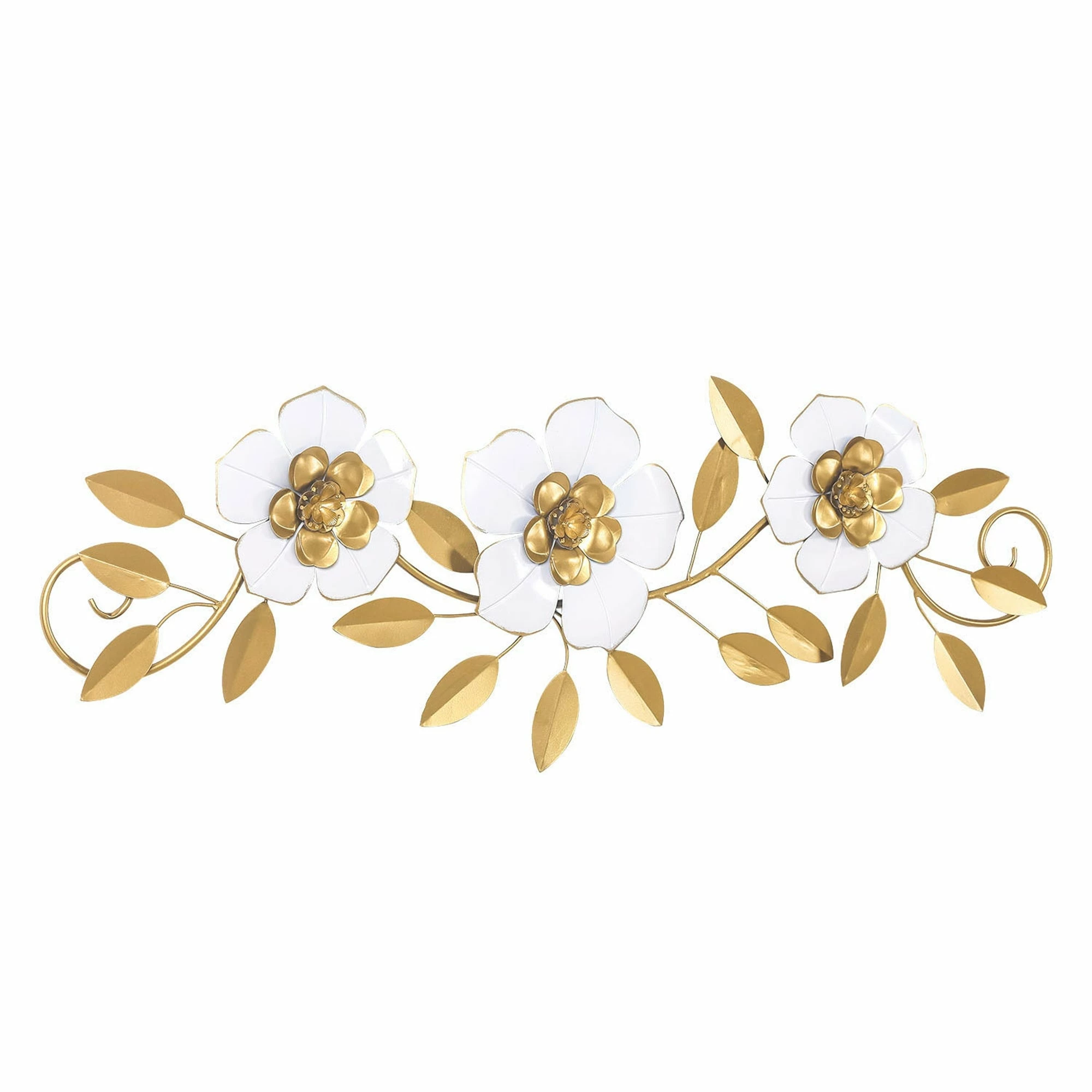 Budget ๐ Adeco Metal Wall Decor Modern Wall Hanging Leaf Sculpture With Flowers ๐ 5 Budget ๐ Adeco Metal Wall Decor Modern Wall Hanging Leaf Sculpture With Flowers ๐ - Image 3