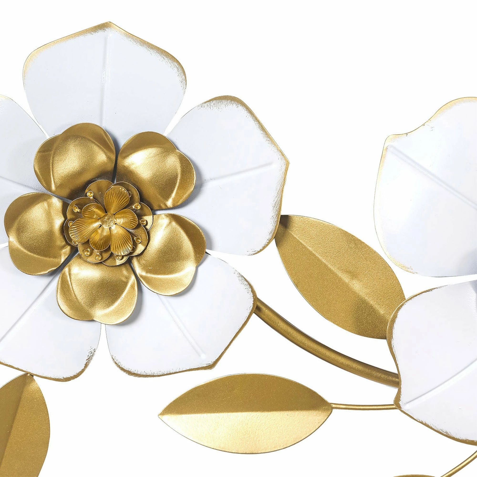 Budget ๐ Adeco Metal Wall Decor Modern Wall Hanging Leaf Sculpture With Flowers ๐ 7 Budget ๐ Adeco Metal Wall Decor Modern Wall Hanging Leaf Sculpture With Flowers ๐ - Image 5