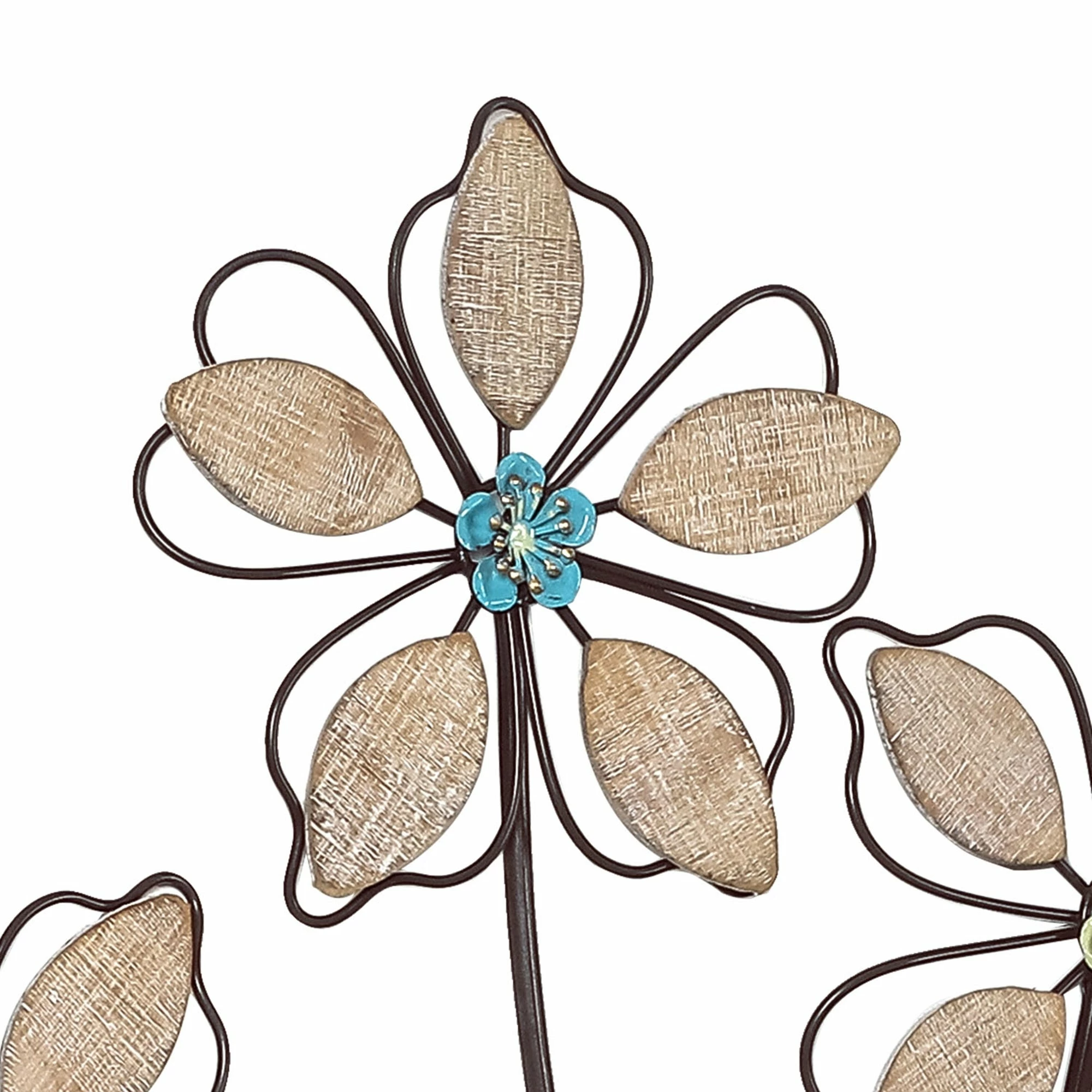 Best Pirce ๐งจ Adeco Metal Wall Decor Wall Hanging Sculptures With 5 Flowers ๐ 6 Best Pirce ๐งจ Adeco Metal Wall Decor Wall Hanging Sculptures With 5 Flowers ๐ - Image 4