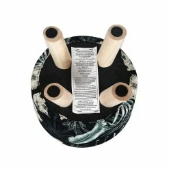 Flash Sale 👍 Adeco Modern Round Ottoman Foot Rest Footstool Velvet Fabric Padded 🔔 -Adeco Shop Adeco Modern Round Ottoman Foot Rest Footstool Velvet Fabric Padded 7