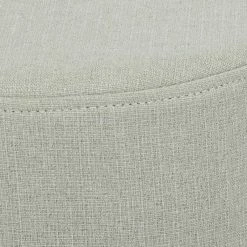 Best Sale 🎉 Adeco Modern Round Ottoman Home Footrest Stool/ Linen Fabric Seat Pouf Grey 🧨 -Adeco Shop Adeco Modern Round Ottoman Home Footrest Stool Linen Fabric Seat Pouf 4