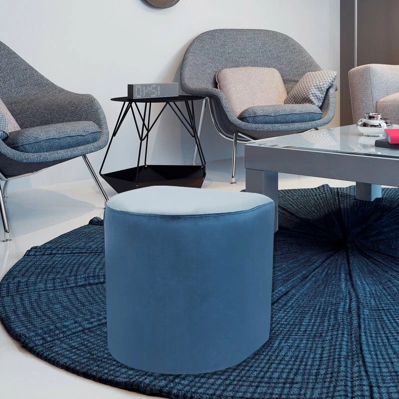 Best Pirce ๐ฅฐ Adeco Modern Round Velvet Ottoman Foot Rest Stool Upholstered Footstool Olive/blue ๐ 4 Best Pirce ๐ฅฐ Adeco Modern Round Velvet Ottoman Foot Rest Stool Upholstered Footstool Olive/blue ๐ - Image 2