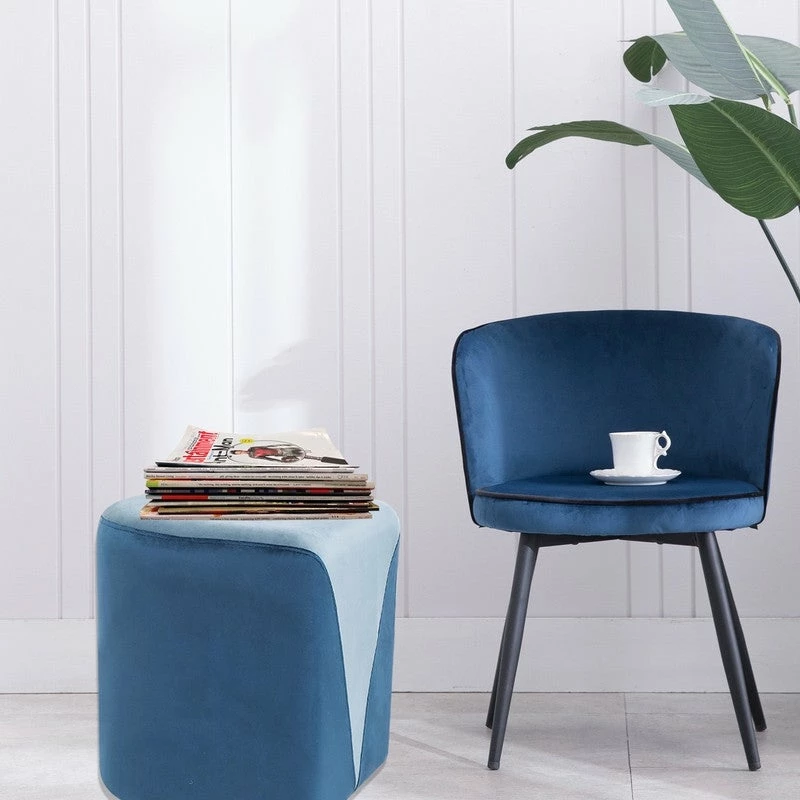 Best Pirce ๐ฅฐ Adeco Modern Round Velvet Ottoman Foot Rest Stool Upholstered Footstool Olive/blue ๐ 3 Best Pirce ๐ฅฐ Adeco Modern Round Velvet Ottoman Foot Rest Stool Upholstered Footstool Olive/blue ๐