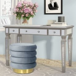 Top 10 ๐ Adeco Modern Round Velvet Storage Ottoman With Gold Plating Base ๐ 15 Top 10 ๐ Adeco Modern Round Velvet Storage Ottoman With Gold Plating Base ๐ -Adeco Shop Adeco Modern Round Velvet Storage Ottoman with Gold Plating Base 2