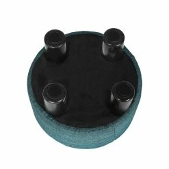 Buy 😀 Adeco Modern Small Round Seat Fabric Ottoman Footrest Footstool Room 💯 -Adeco Shop Adeco Modern Small Round Seat Fabric Ottoman Footrest Footstool Room 10