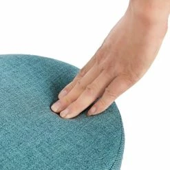 Buy 😀 Adeco Modern Small Round Seat Fabric Ottoman Footrest Footstool Room 💯 -Adeco Shop Adeco Modern Small Round Seat Fabric Ottoman Footrest Footstool Room 8