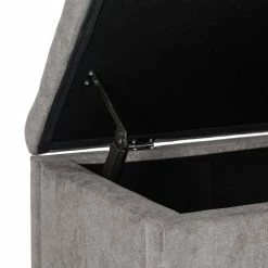 Buy ❤️ Adeco Modern Storage Ottoman Bench Soft Faric Cushion Assemble Required 🎁 -Adeco Shop Adeco Modern Storage Ottoman Bench Soft Faric Cushion Assemble Required 7