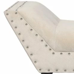 Best Sale 🤩 Adeco Modern Upholstered Fabric Ottoman Accent Bench Tufted Entryway ⭐ -Adeco Shop Adeco Modern Upholstered Fabric Ottoman Accent Bench Tufted Entryway 4