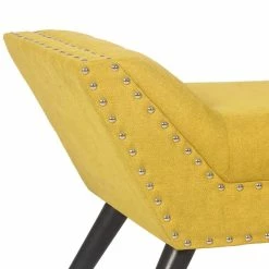 Brand new 😍 Adeco Modern Upholstered Fabric Ottoman Contemporary Accent Bed Bench 🛒 -Adeco Shop Adeco Modern Upholstered Fabric Ottoman Contemporary Accent Bed Bench 5