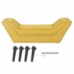 Brand new 😍 Adeco Modern Upholstered Fabric Ottoman Contemporary Accent Bed Bench 🛒 -Adeco Shop Adeco Modern Upholstered Fabric Ottoman Contemporary Accent Bed Bench 9