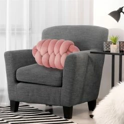 Cheapest 😍 Adeco Modern Velvet Knot Pillow Cushion Yellow ⌛ -Adeco Shop Adeco Modern Velvet Knot Pillow Cushion 2