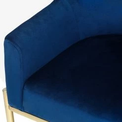 Buy 👏 Adeco Modern Velvet Upholstered Accent Chair Metal Base Thickly Padded ✔️ -Adeco Shop Adeco Modern Velvet Upholstered Accent Chair Metal Base Thickly Padded 8
