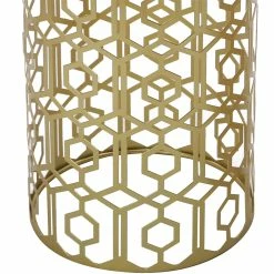 Outlet 🌟 Adeco Multipurpose End Table Metal Shelf Holder Organizer Entrance Umbrella Stand - 9. 25" X 9. 25" X 18. 78" ❤️ -Adeco Shop Adeco Multipurpose End Table Metal Shelf Holder Organizer Entrance Umbrella Stand 11