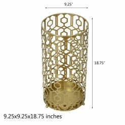 Outlet 🌟 Adeco Multipurpose End Table Metal Shelf Holder Organizer Entrance Umbrella Stand - 9. 25" X 9. 25" X 18. 78" ❤️ -Adeco Shop Adeco Multipurpose End Table Metal Shelf Holder Organizer Entrance Umbrella Stand 6