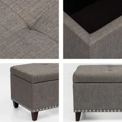 Top 10 ๐งจ Adeco Bench Classic Rectangular- Storage Ottomans, Gray ๐ 12 Top 10 ๐งจ Adeco Bench Classic Rectangular- Storage Ottomans, Gray ๐ -Adeco Shop Adeco OF0049 1 Bench Classic Rectangular Large Storage Ottomans2C Gray 1