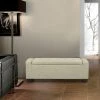 Best Sale 👍 Adeco Ottoman Bench With Storage 48 Inches Long (Beige) 👍