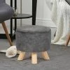Budget 🎉 Adeco Ottoman Foot Rest Stool Fabric Padded Seat Cute Pouf Ottoman 💯 -Adeco Shop Adeco Ottoman Foot Rest Stool Fabric Padded Seat Cute Pouf Ottoman