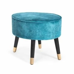 Hot Sale 🔔 Adeco Ottoman Foot Stool Rest Oval Home Vanity Bench 🌟 -Adeco Shop Adeco Ottoman Foot Stool Rest Oval Home Vanity Bench 5