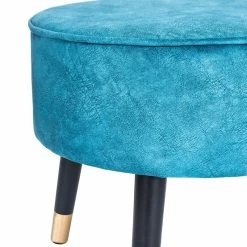 Hot Sale 🔔 Adeco Ottoman Foot Stool Rest Oval Home Vanity Bench 🌟 -Adeco Shop Adeco Ottoman Foot Stool Rest Oval Home Vanity Bench 6